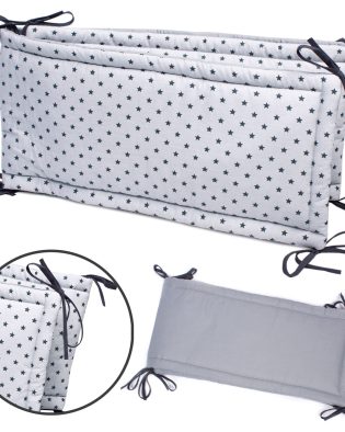 Ochraniacz 180x30 na szczebelki SZARA GWIAZDKA