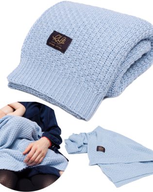 KOCYK BAMBUSOWY 50% BAMBUS - 50% BAWEŁNA TKANY - Baby Blue