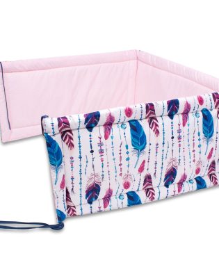 Ochraniacz 180x30 na szczebelki KONIKI PONY PIÓRA