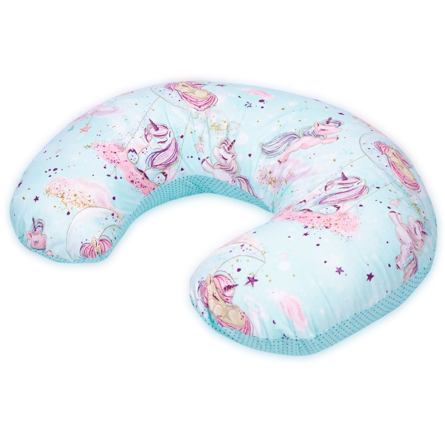 PODUSZKA ROGAL Z POKROWCEM - MIĘTOWY PONY "GOLD"