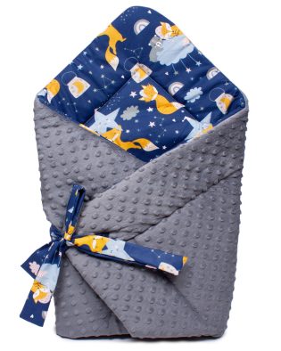 Rożek niemowlęcy bawełniany z Minky LISKI