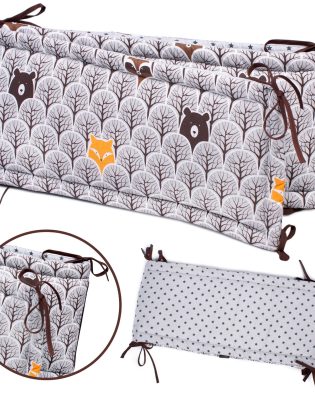 Ochraniacz 180x30 na szczebelki SZARY LAS