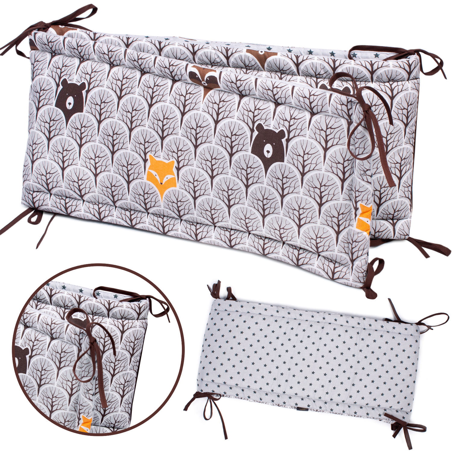 Ochraniacz na szczebelki 180x30 SZARY LAS