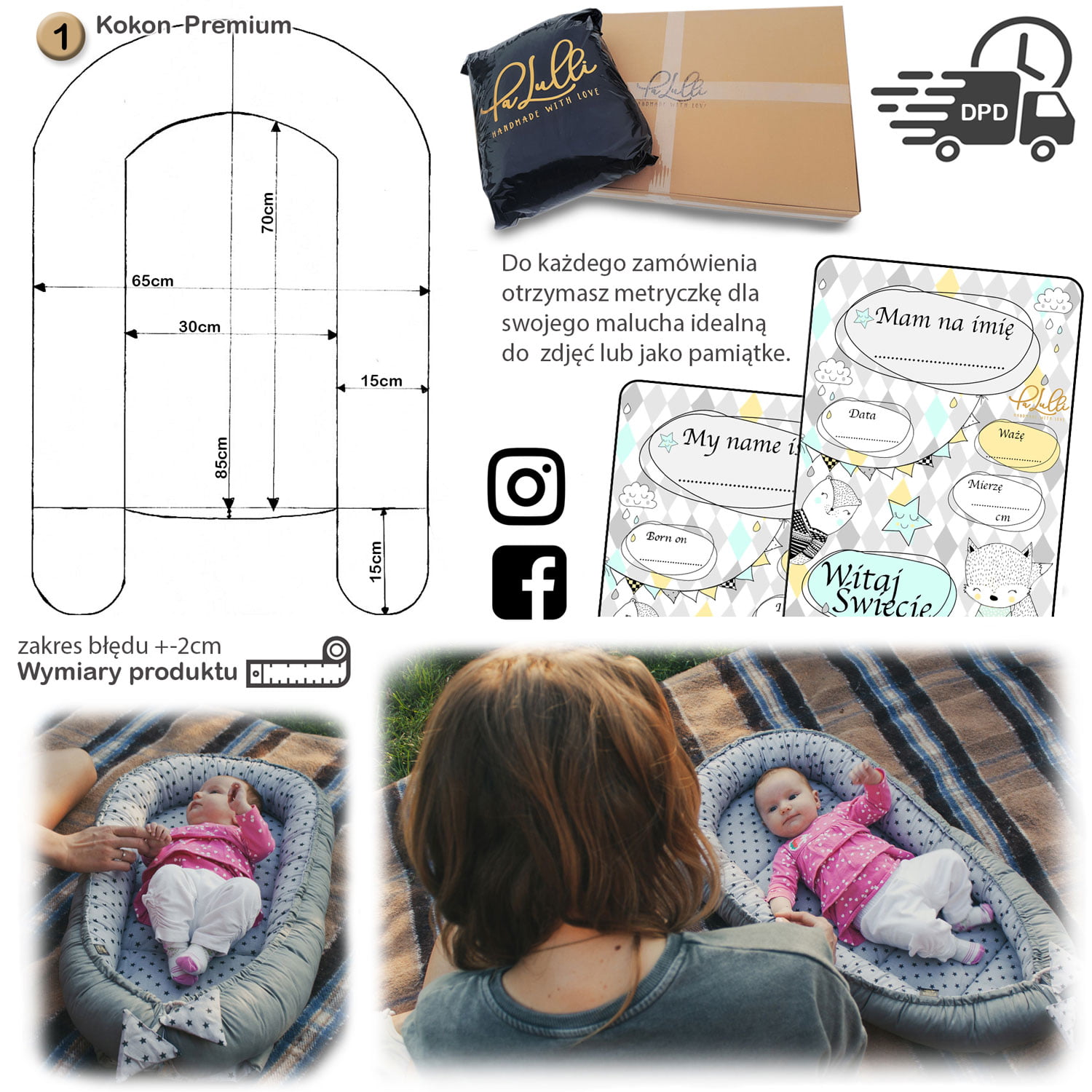 Kokon Premium MIĘTOWY OGRÓD + Wkład - obrazek 7